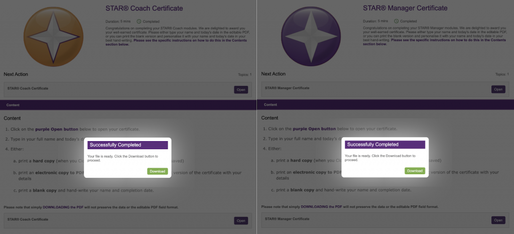 STAR Certificates